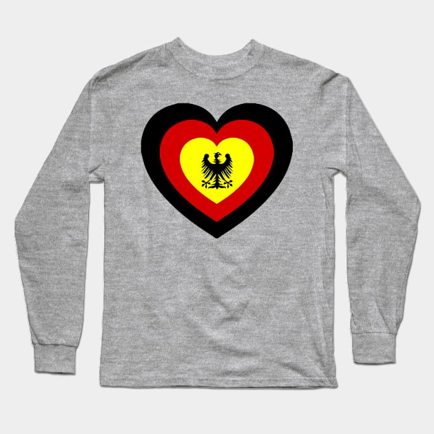 german heart Long Sleeve T-Shirt by Karpatenwilli